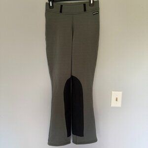 Kerrits Fleece Lined Womens Jods with Knee Patch Olive Green Size Small